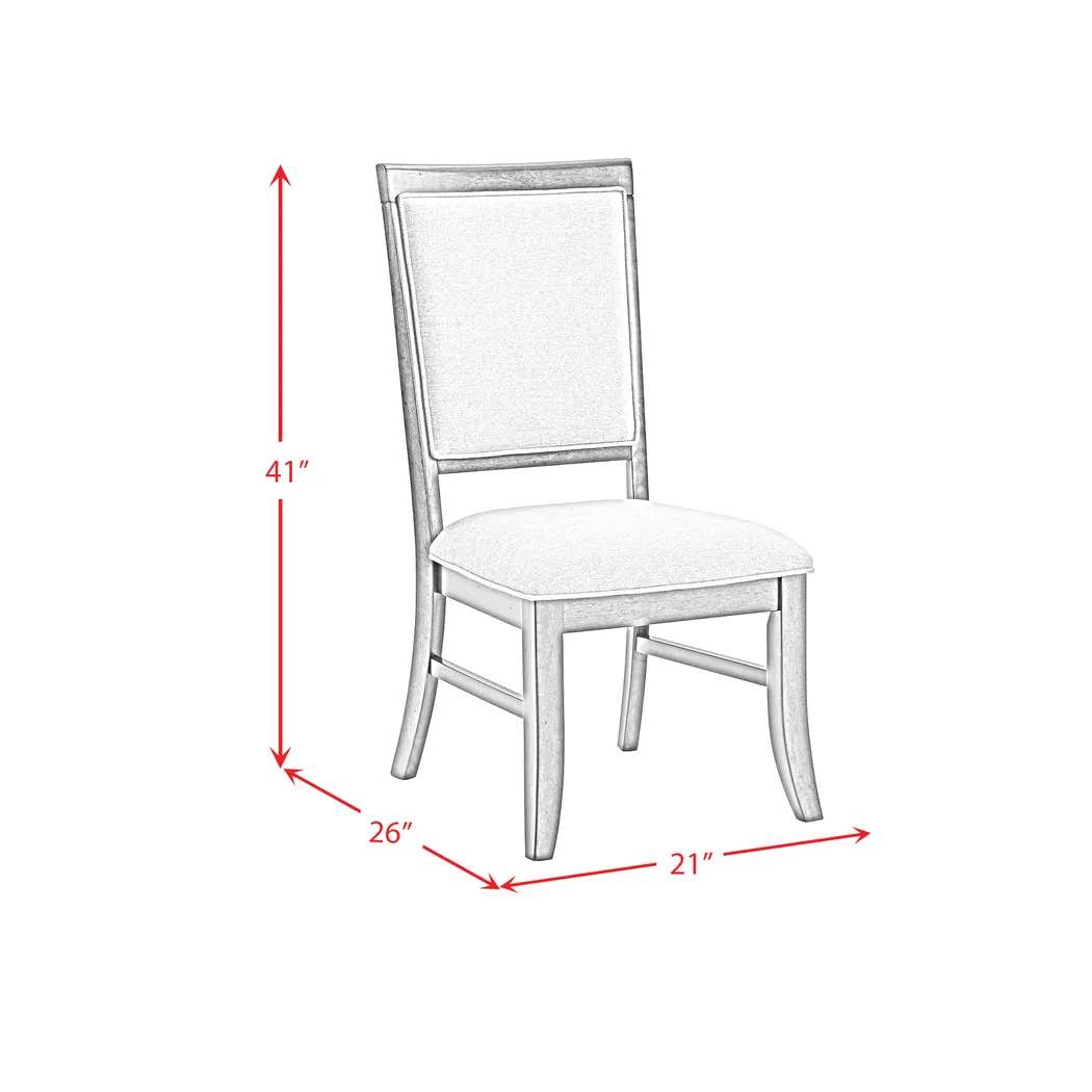 Anastas Brown Side Chair, Set of 2 - Thumbnail - Image 4