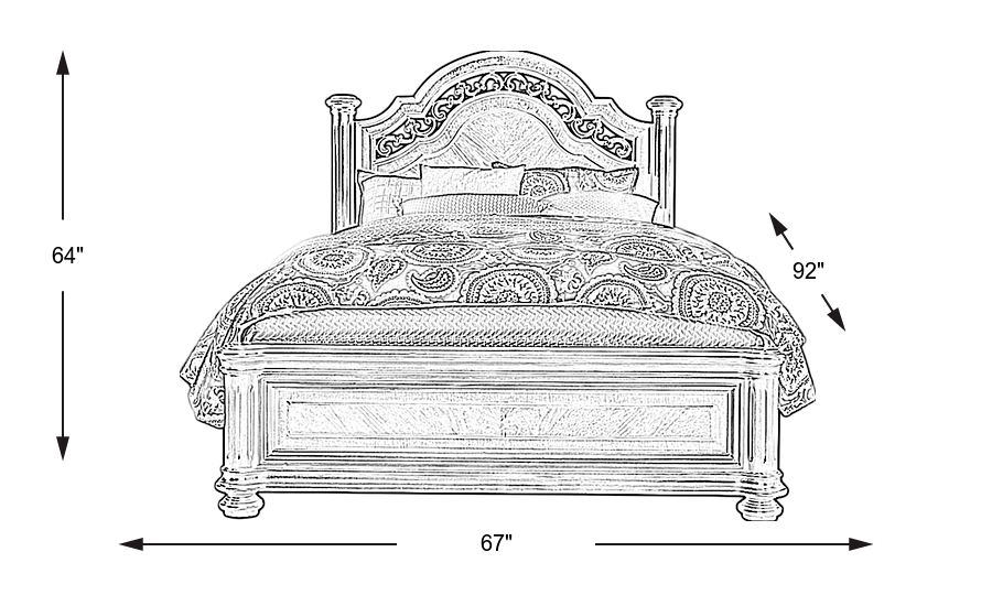 Dimension Image. Please refer to the Dimension Tab on this page for dimension details.