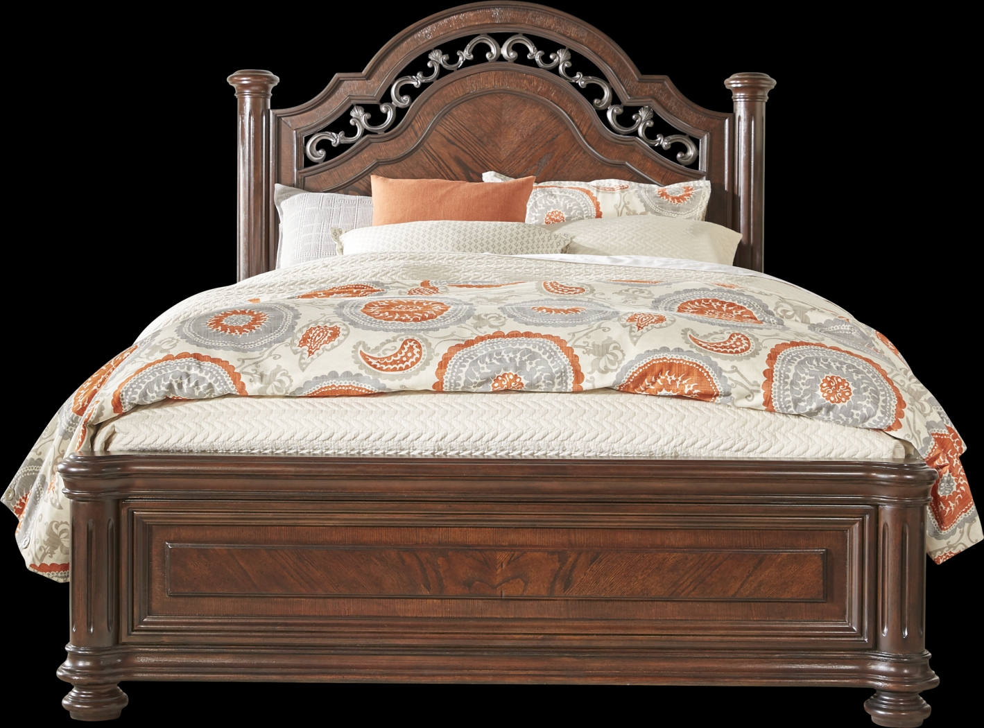 Anastasia Brown 7 Pc Queen Panel Bedroom - Thumbnail - Image 2