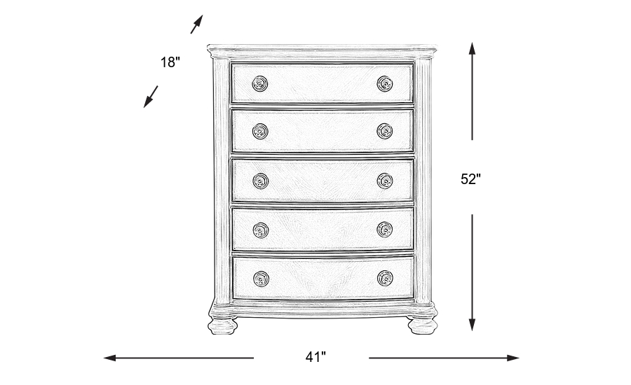 Dimension Image. Please refer to the Dimension Tab on this page for dimension details.