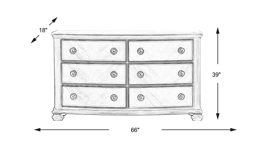 Dimension Image. Please refer to the Dimension Tab on this page for dimension details.