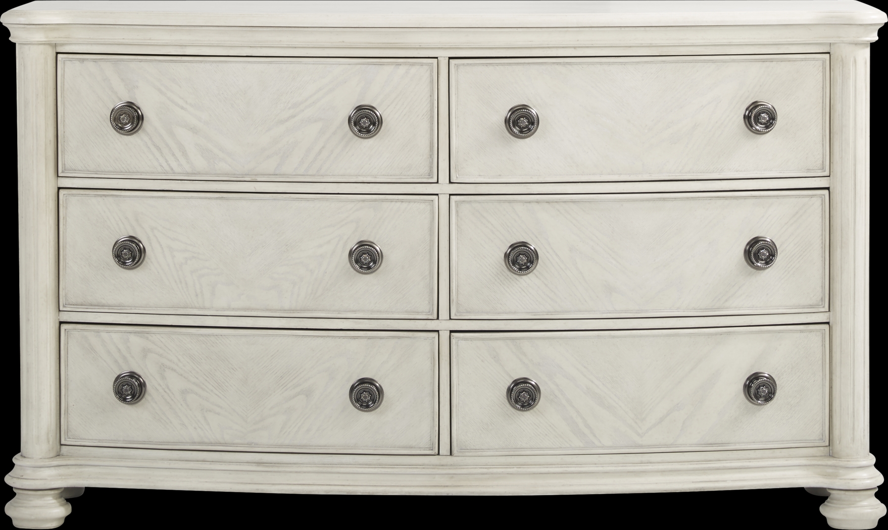 Anastasia White 7 Pc King Panel Bedroom with Storage - Thumbnail - Image 4