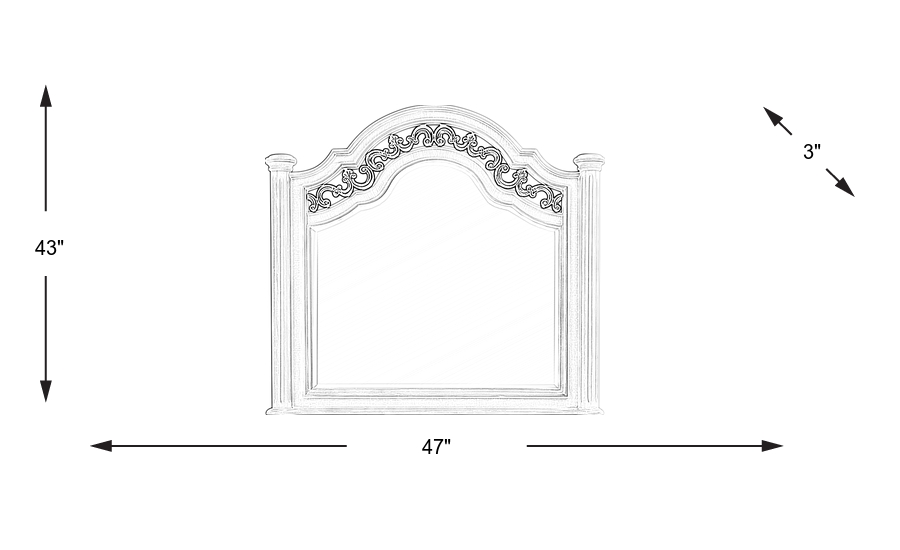 Dimension Image. Please refer to the Dimension Tab on this page for dimension details.