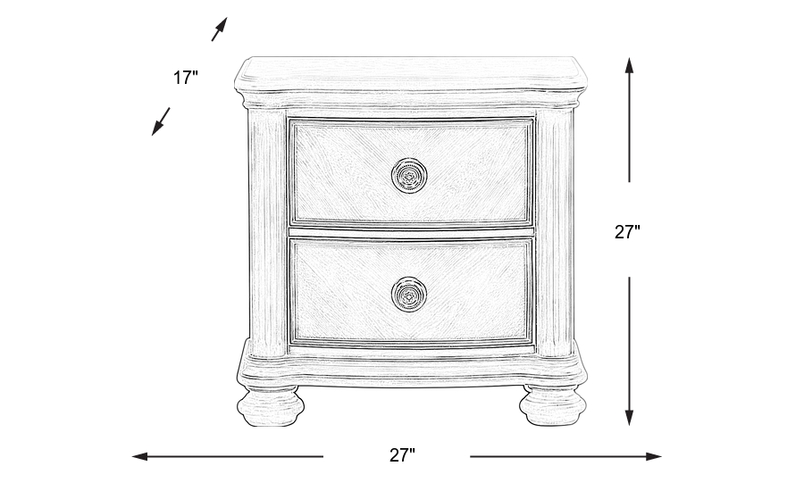 Dimension Image. Please refer to the Dimension Tab on this page for dimension details.