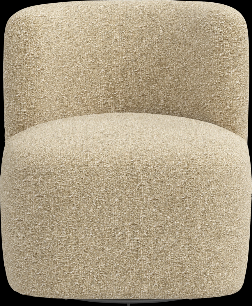Anaua Beige Swivel Accent Chair - Thumbnail - Image 3