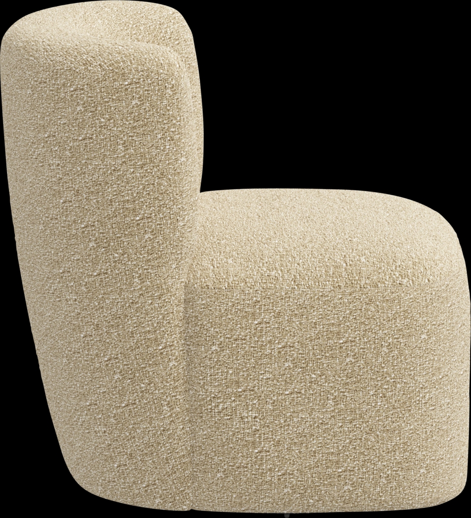 Anaua Beige Swivel Accent Chair - Thumbnail - Image 4