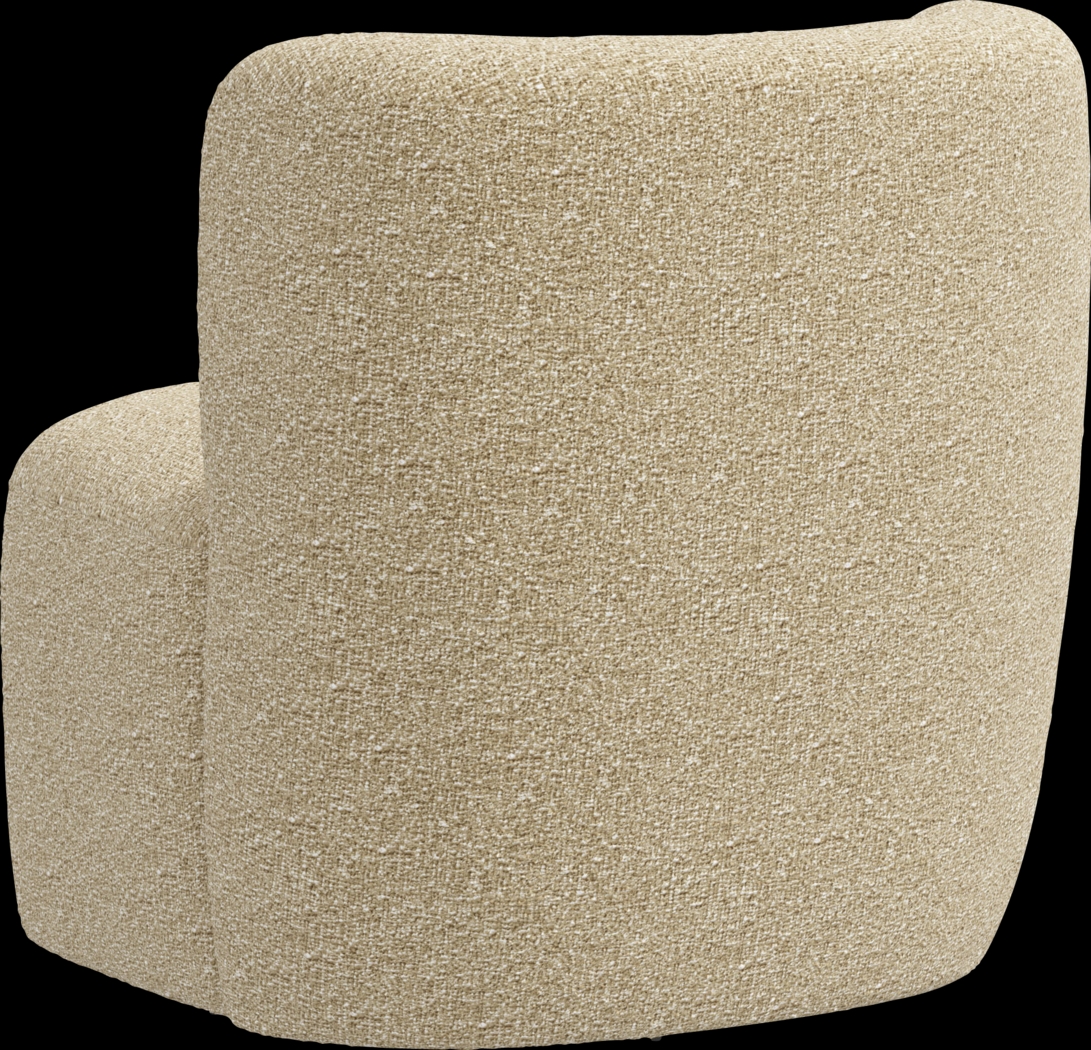 Anaua Beige Swivel Accent Chair - Thumbnail - Image 5