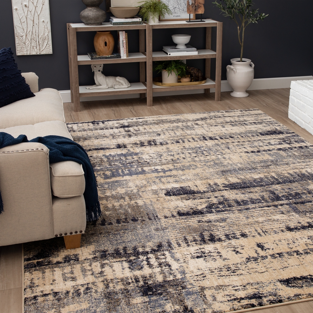 Anburn Blue 5'3 x 7'10 Rug - Thumbnail - Image 3