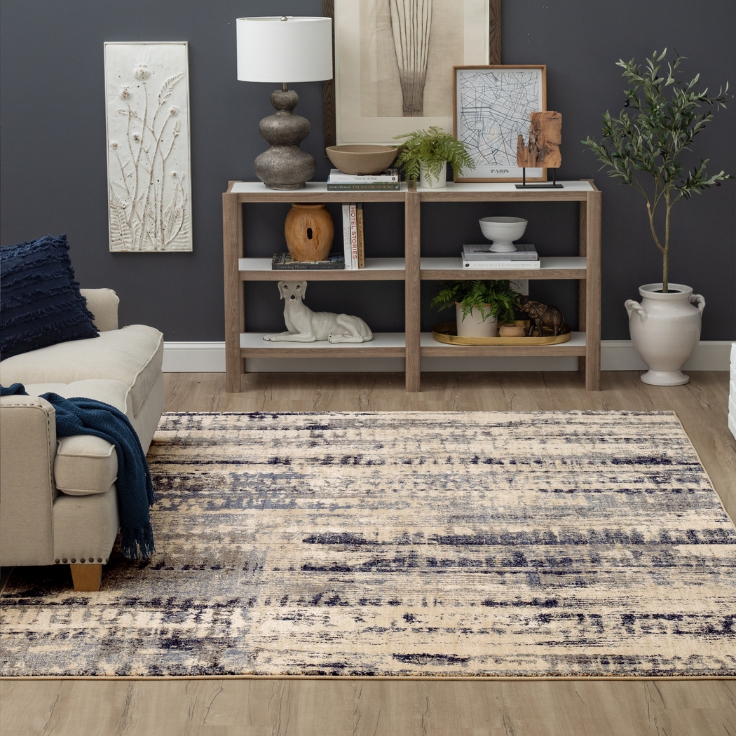 Anburn Blue 6'6 x 9'6 Rug - Thumbnail - Image 2
