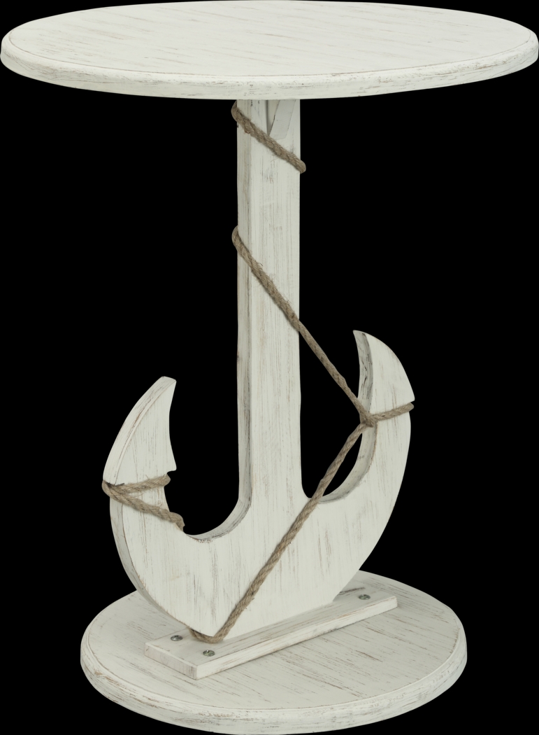 Anchors Away White Accent Table - Thumbnail - Image 1