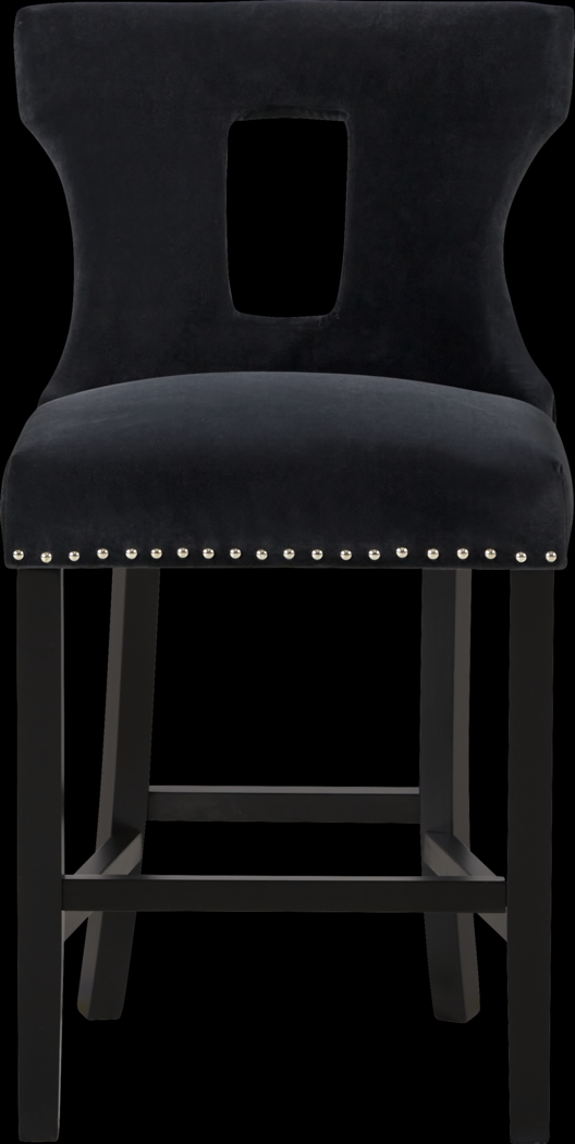 Andalasia Black Counter Height Stool - Thumbnail - Image 2
