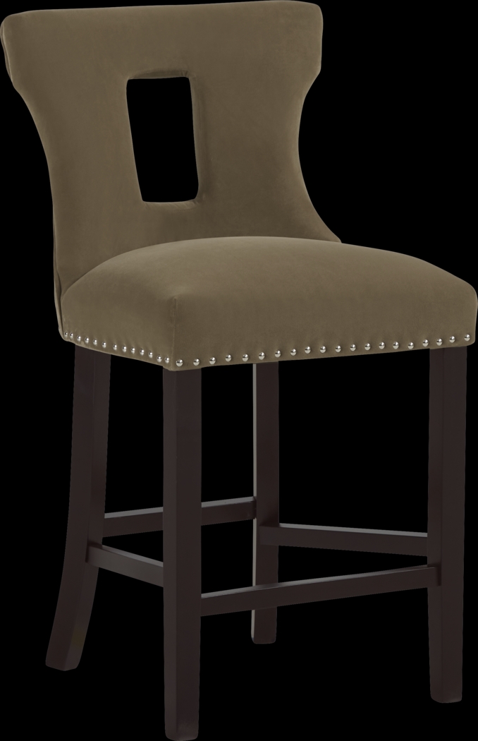 Andalasia Brown Counter Height Stool - Thumbnail - Image 1