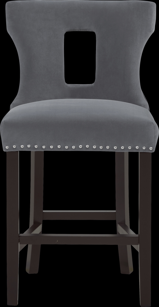 Andalasia Gray Counter Height Stool - Thumbnail - Image 2