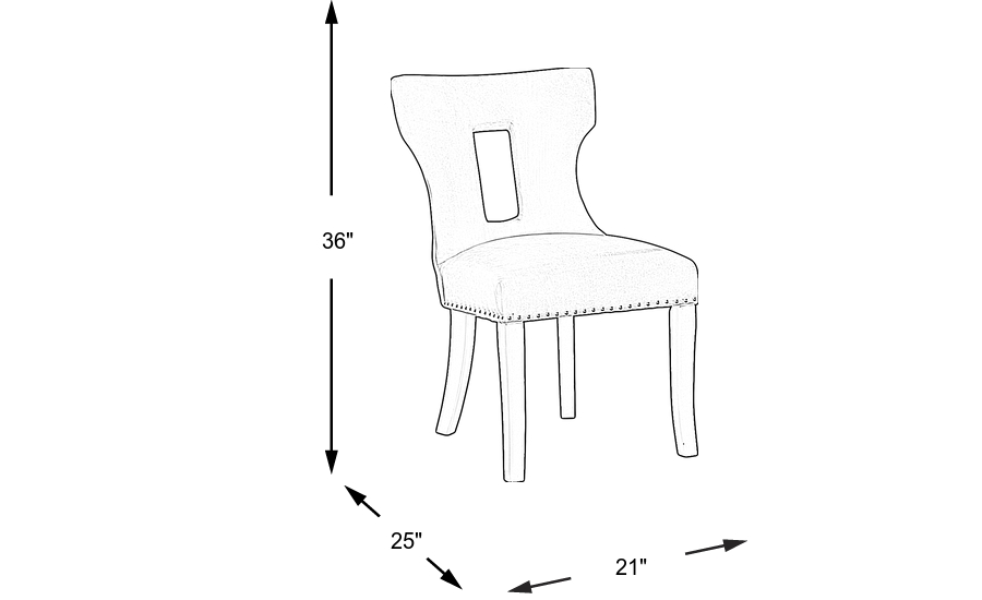Dimension Image. Please refer to the Dimension Tab on this page for dimension details.