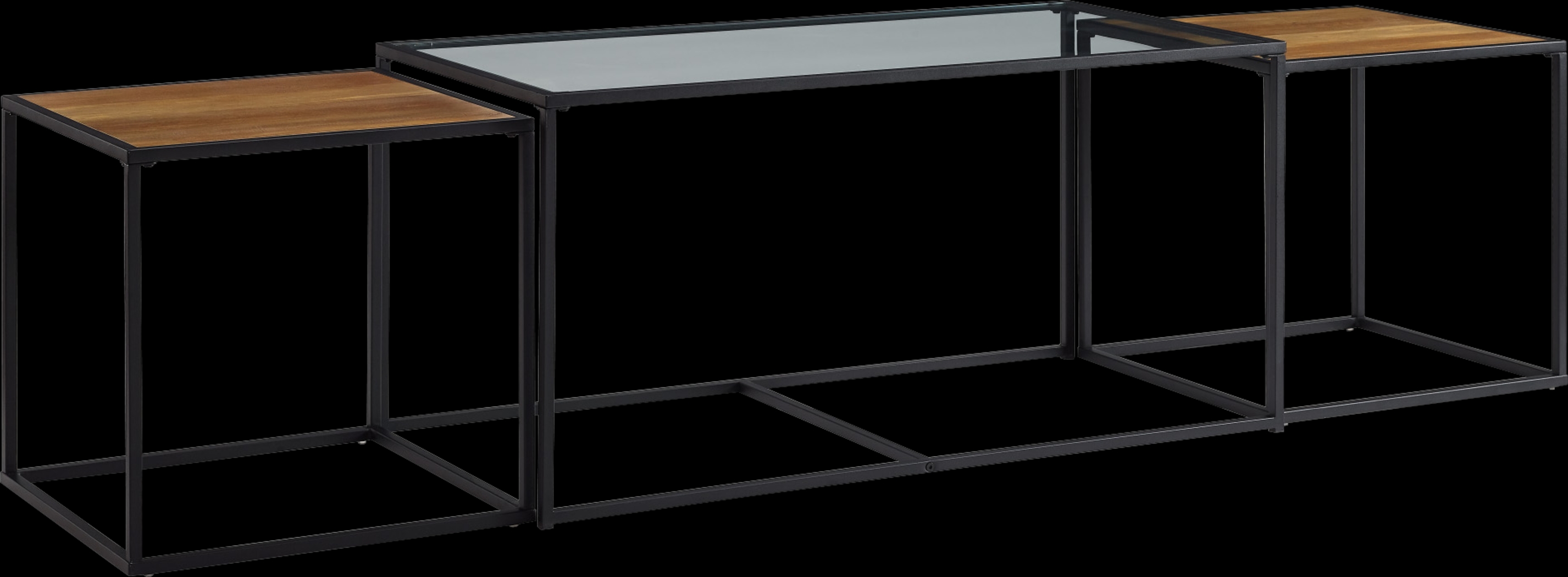 Andelle Brown Nesting Cocktail Table, Set of 3 - Thumbnail - Image 1