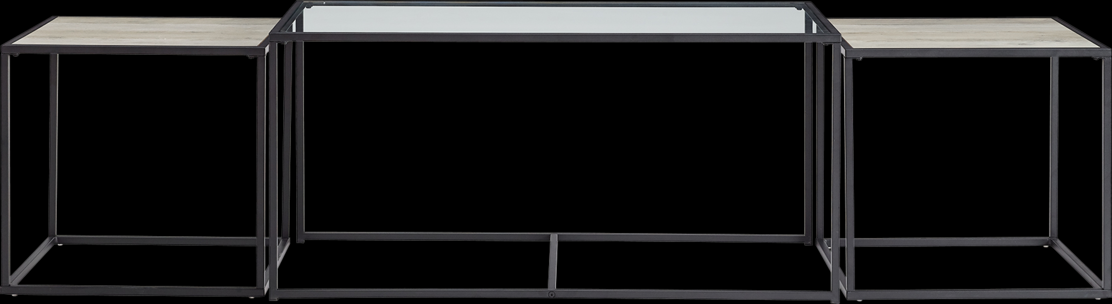 Andelle Gray Nesting Cocktail Table, Set of 3 - Thumbnail - Image 2