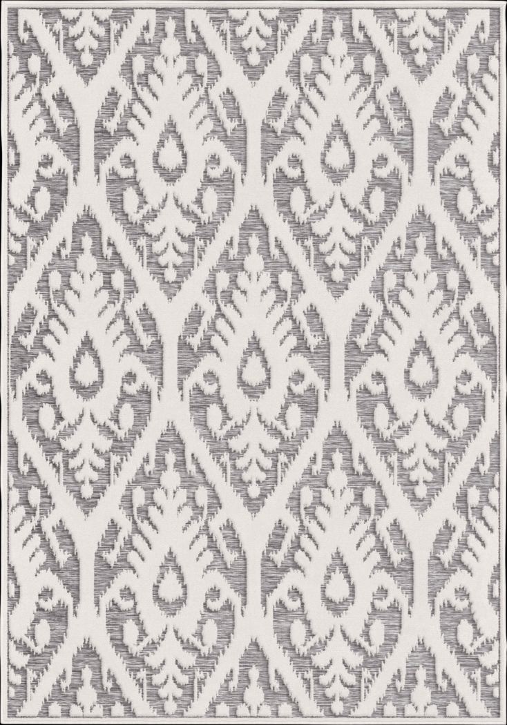 Andena Gray 5'2 x 7'6 Indoor/Outdoor Rug - Thumbnail - Image 1
