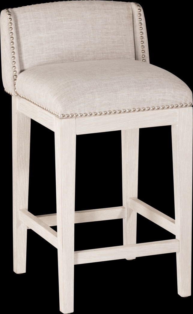 Andero White Counter Height Stool, Set of 2 - Thumbnail - Image 2