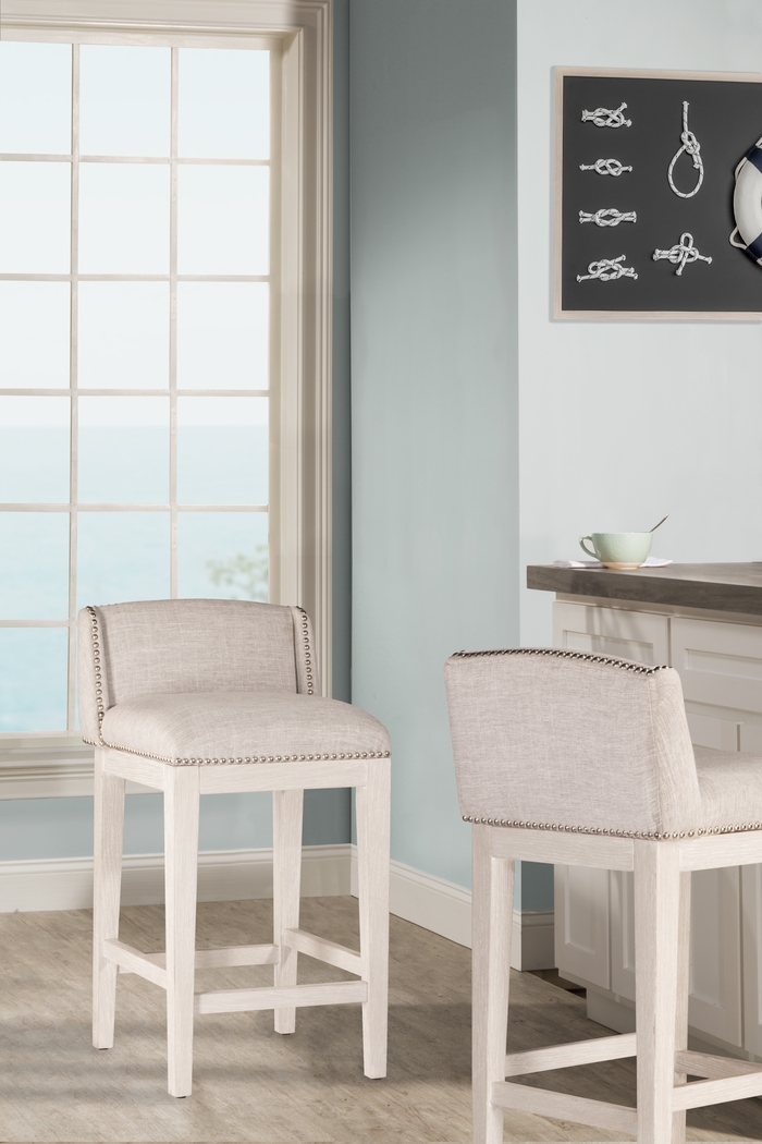 Andero White Counter Height Stool, Set of 2 - Thumbnail - Image 5