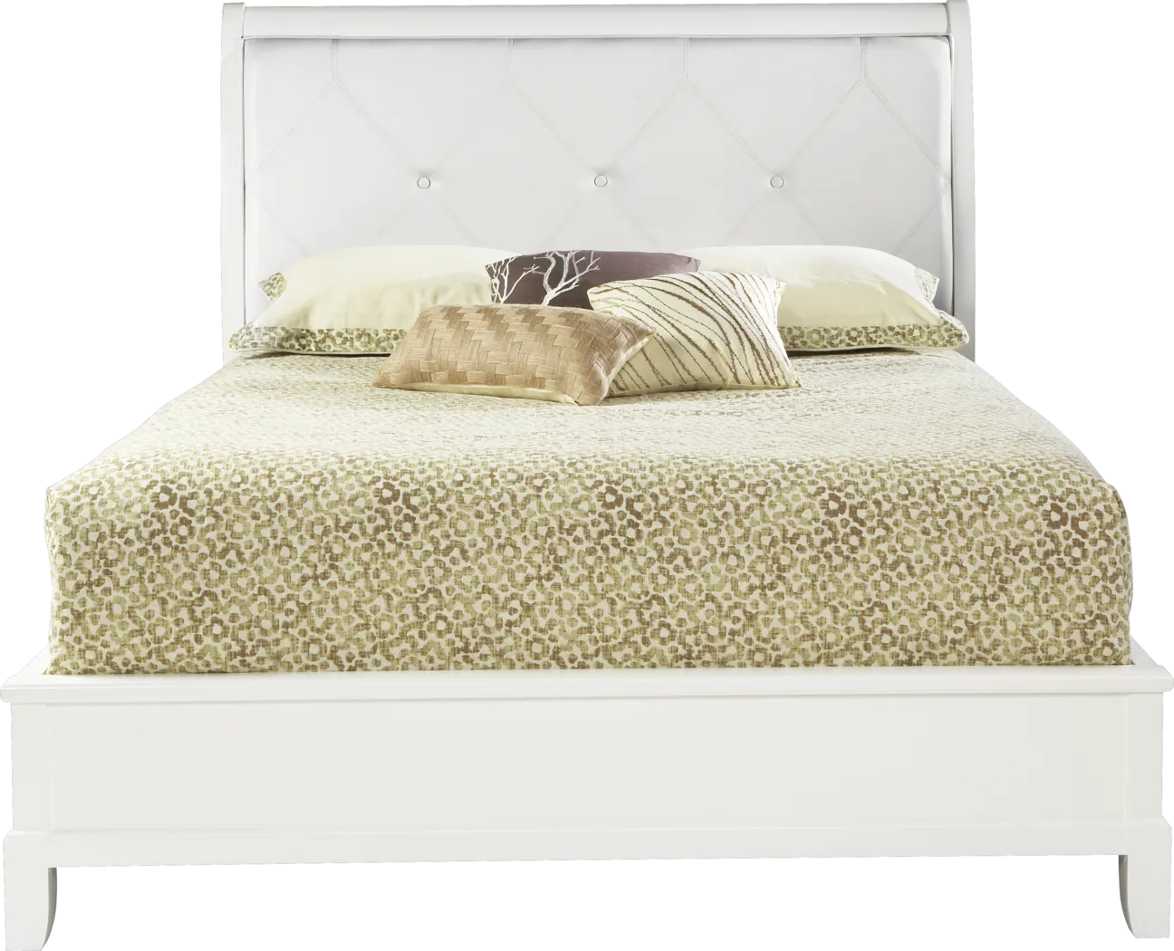 Anderson White 3 Pc Upholstered King Bed - Thumbnail - Image 1