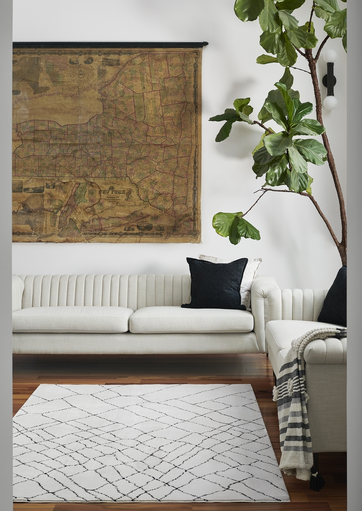 Andie Off-White 3'11 x 5'7 Rug - Thumbnail - Image 3