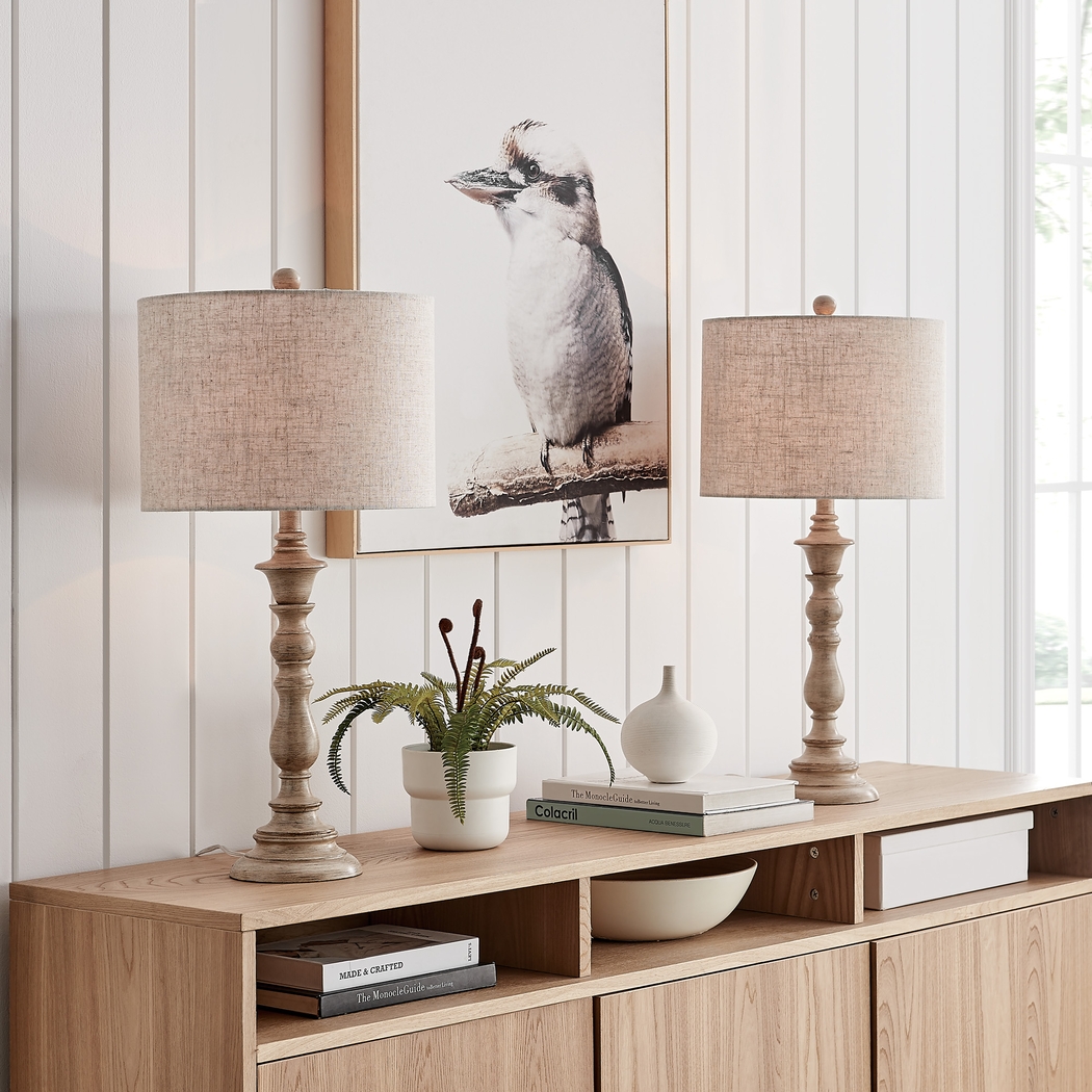 Andora Drive Brown Table Lamps, Set of 2 - Thumbnail - Image 2