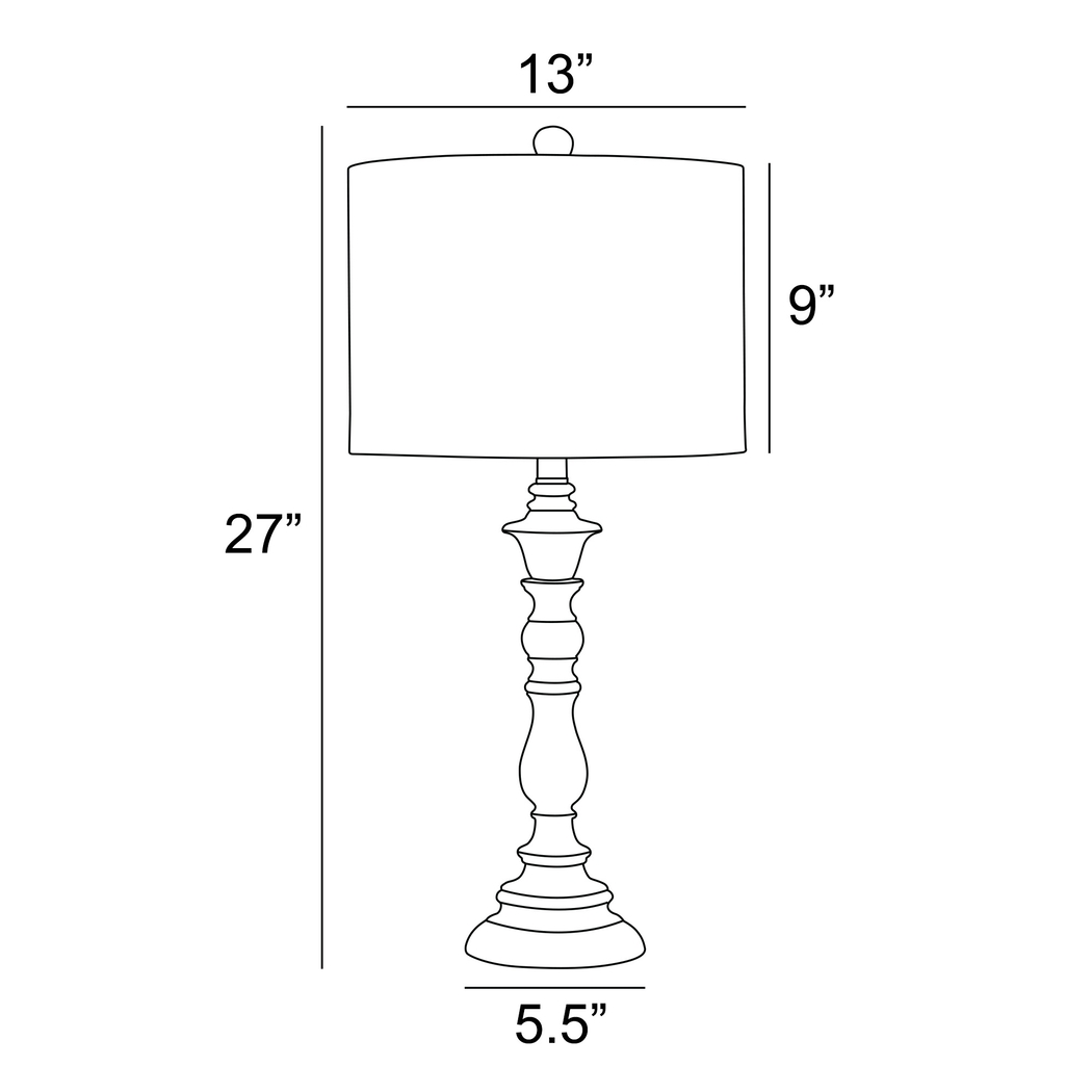 Andora Drive Brown Table Lamps, Set of 2 - Thumbnail - Image 5