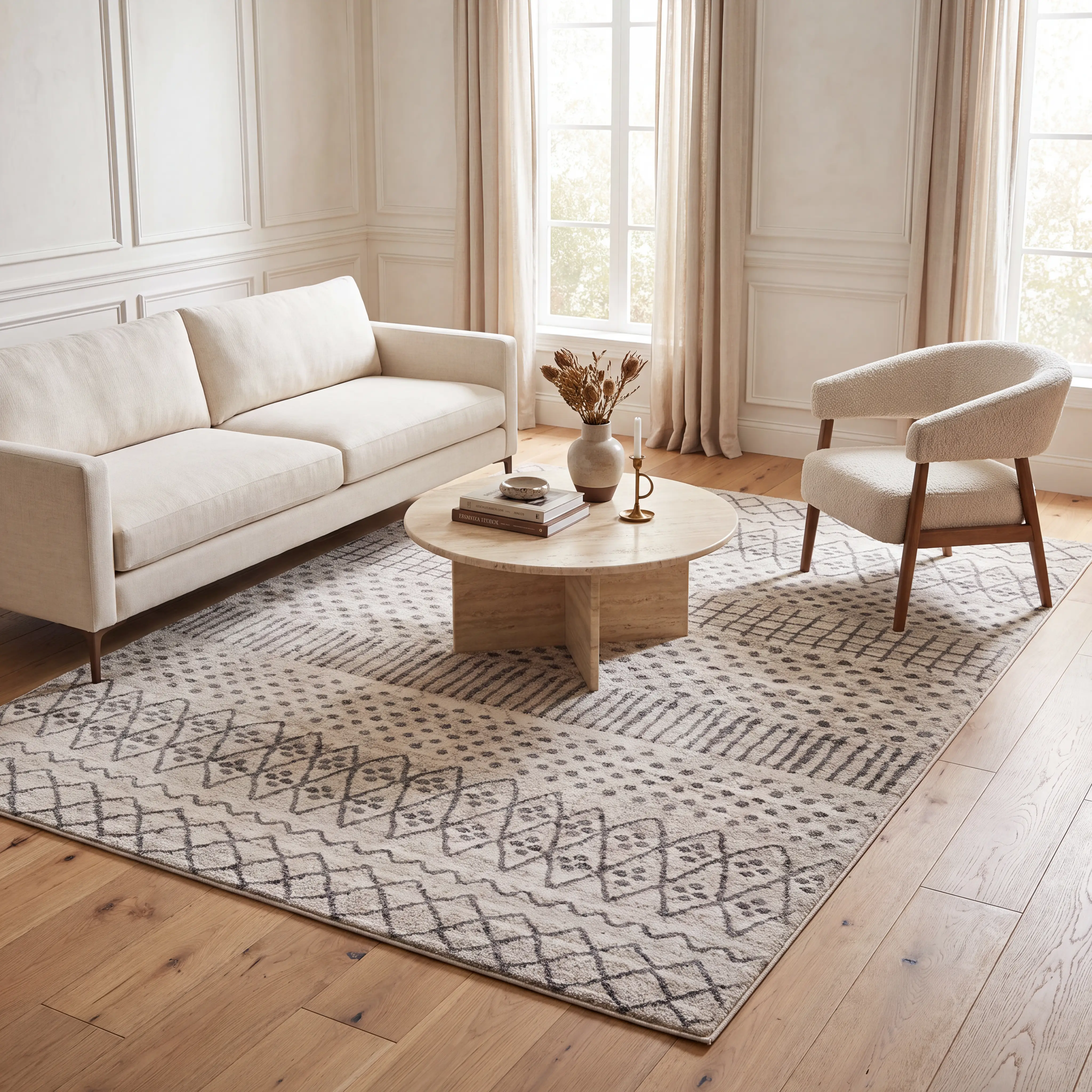 Andras Gray 6'6 x 9'6 Rug - Image 2