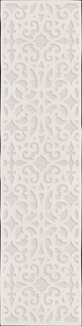 Andrei Off-White 1'11 x 7'6 Indoor/Outdoor Runner Rug - Thumbnail - Image 1