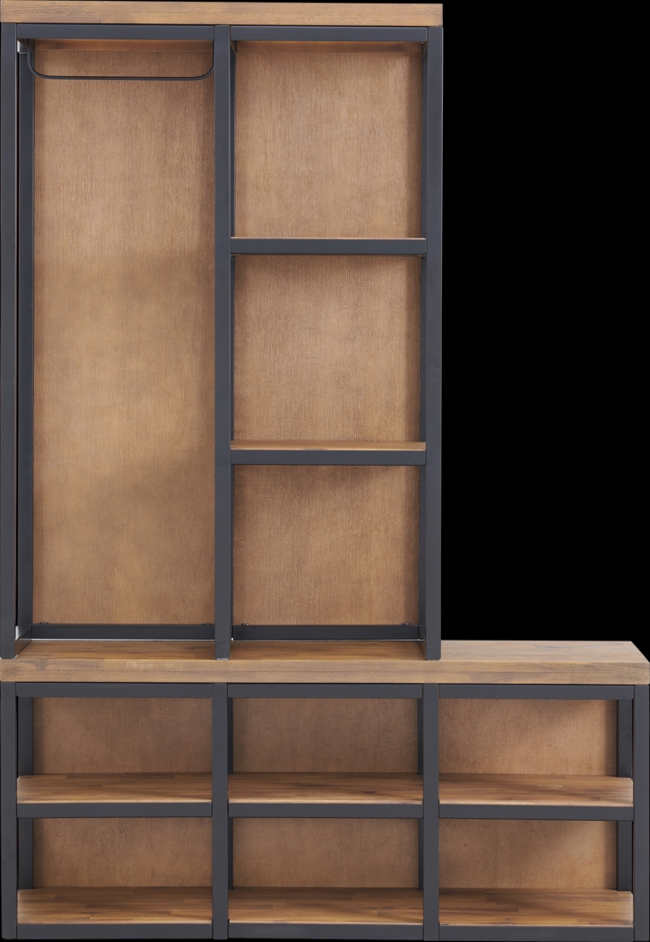 Andrex Brown Hall Tree with Bench - Thumbnail - Image 7