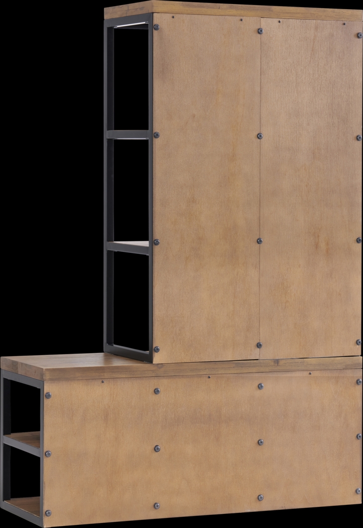 Andrex Brown Hall Tree with Bench - Thumbnail - Image 8