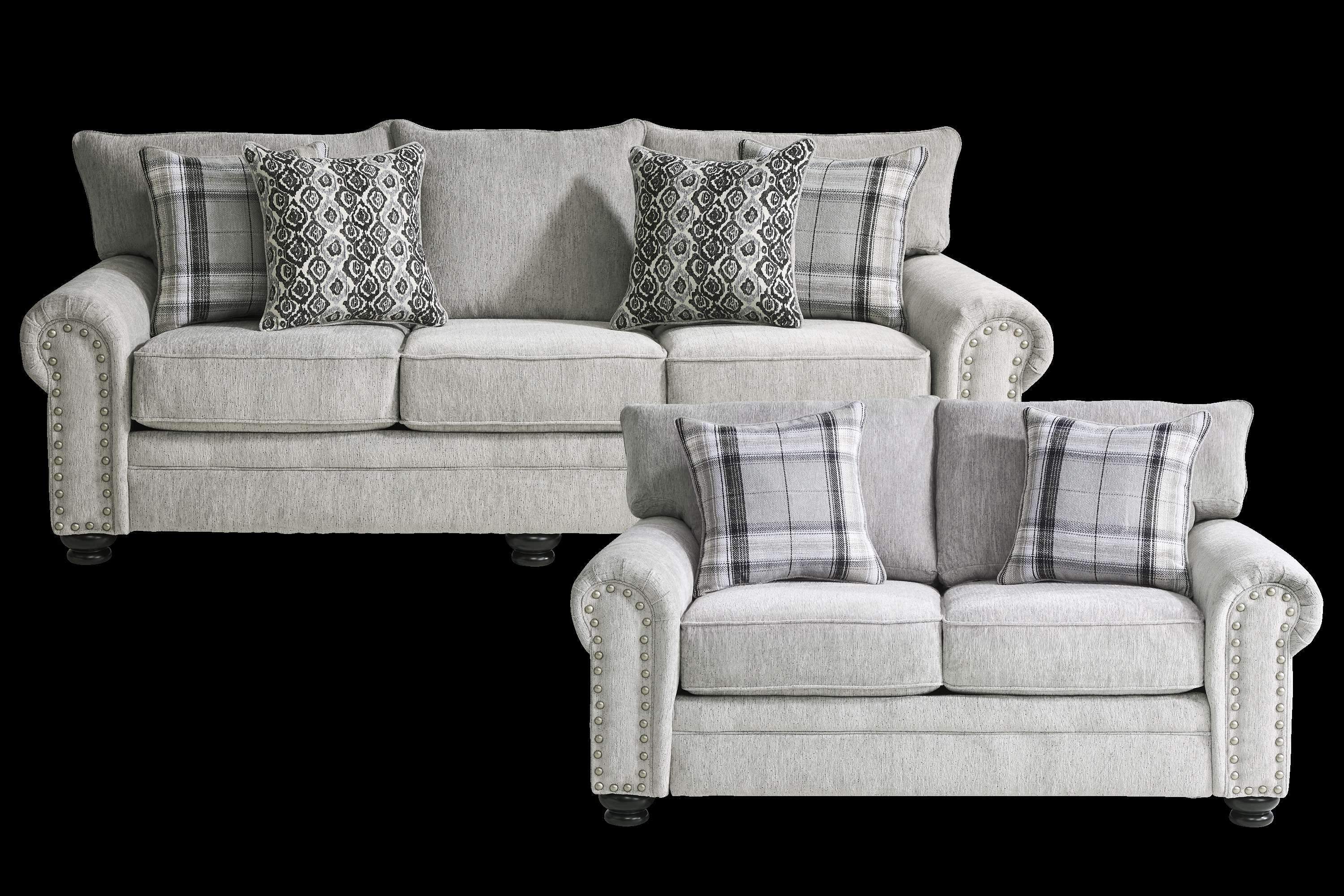 Andrina Avenue Gray 2 Pc Living Room - Thumbnail - Image 1
