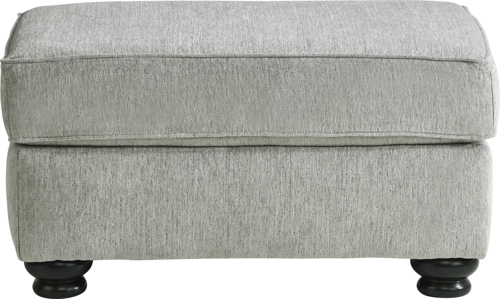 Andrina Avenue Gray Ottoman - Thumbnail - Image 2