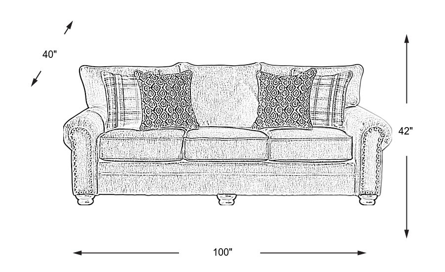 Dimension Image. Please refer to the Dimension Tab on this page for dimension details.