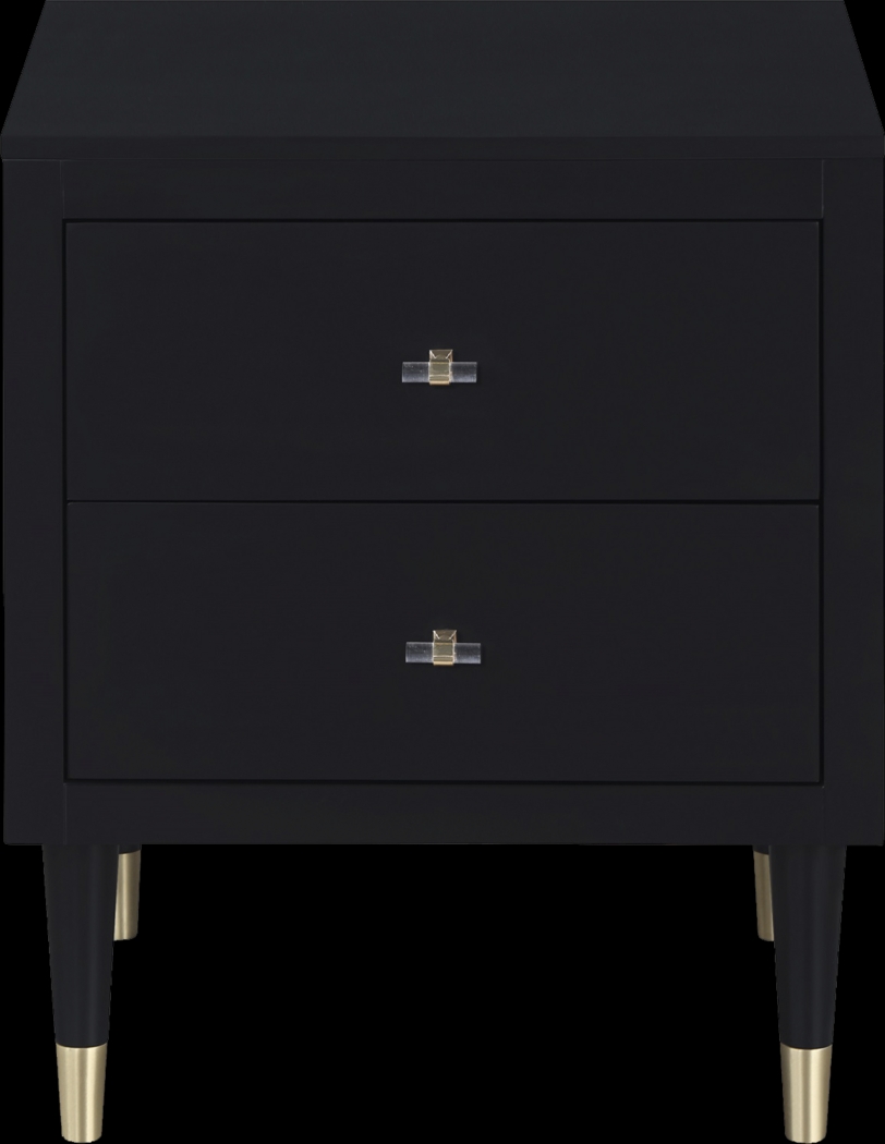 Andring Black Nightstand - Thumbnail - Image 3