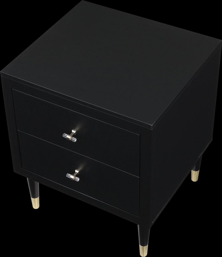 Andring Black Nightstand - Thumbnail - Image 4