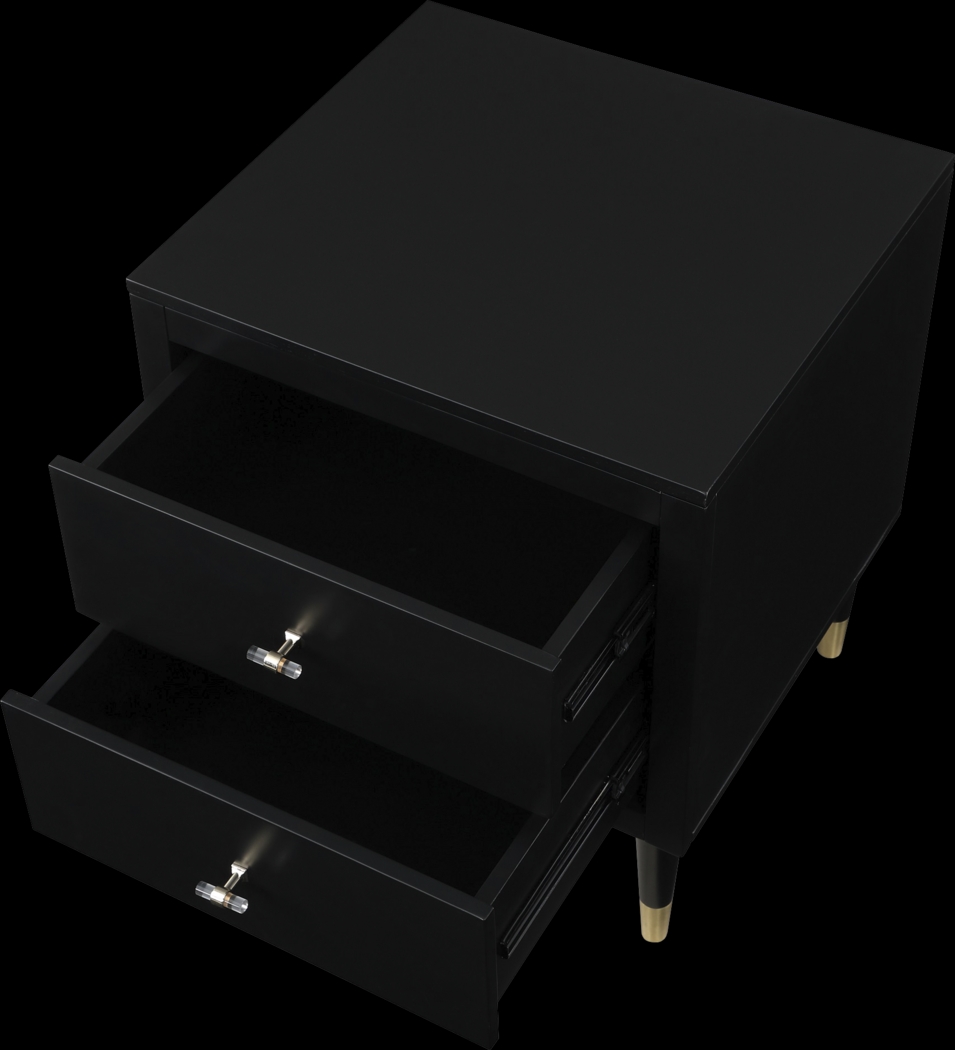 Andring Black Nightstand - Thumbnail - Image 6