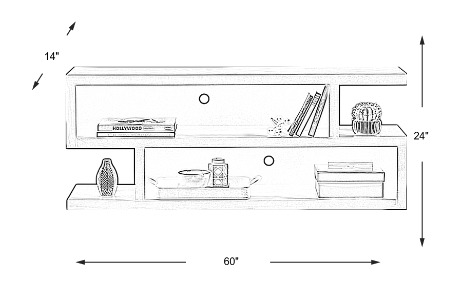 Dimension Image. Please refer to the Dimension Tab on this page for dimension details.