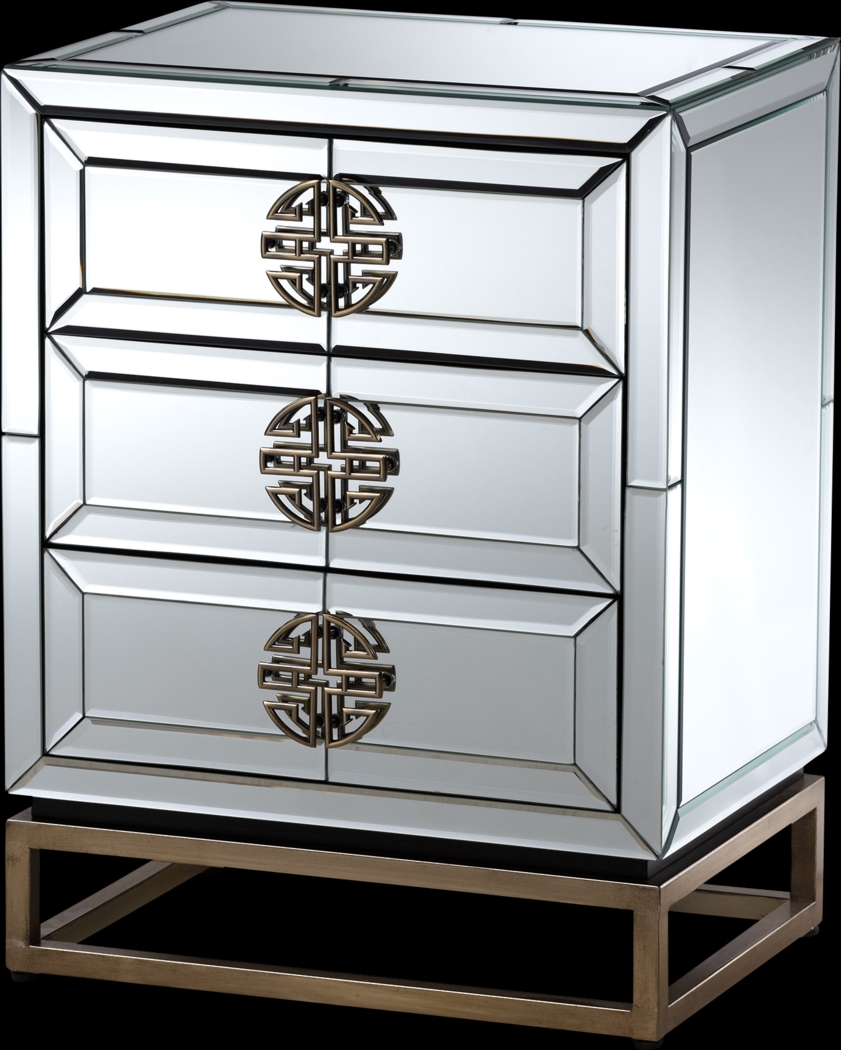 Anduin Silver Nightstand - Thumbnail - Image 1