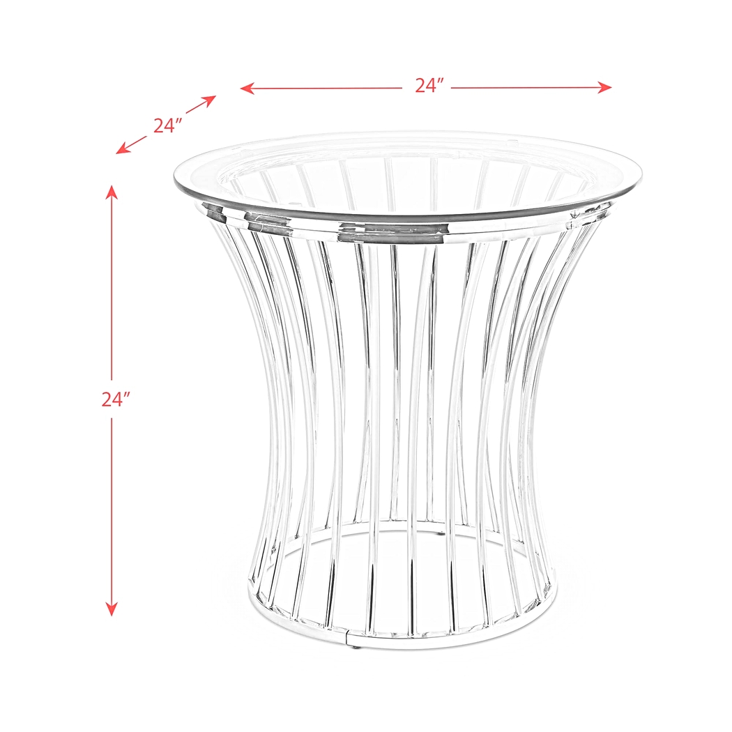 Anebos Chrome End Table - Thumbnail - Image 5