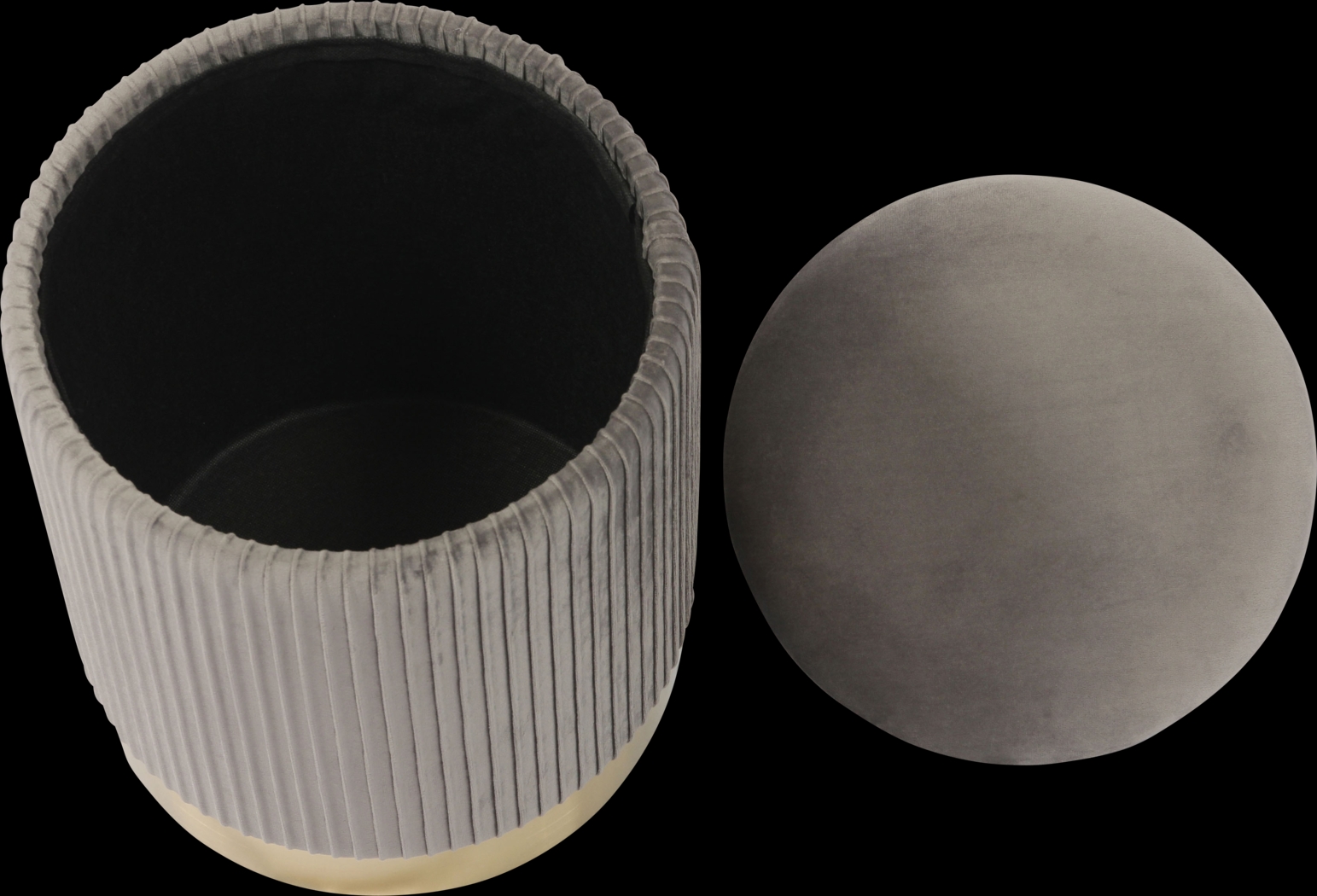 Anellar Gray Storage Ottoman - Thumbnail - Image 4