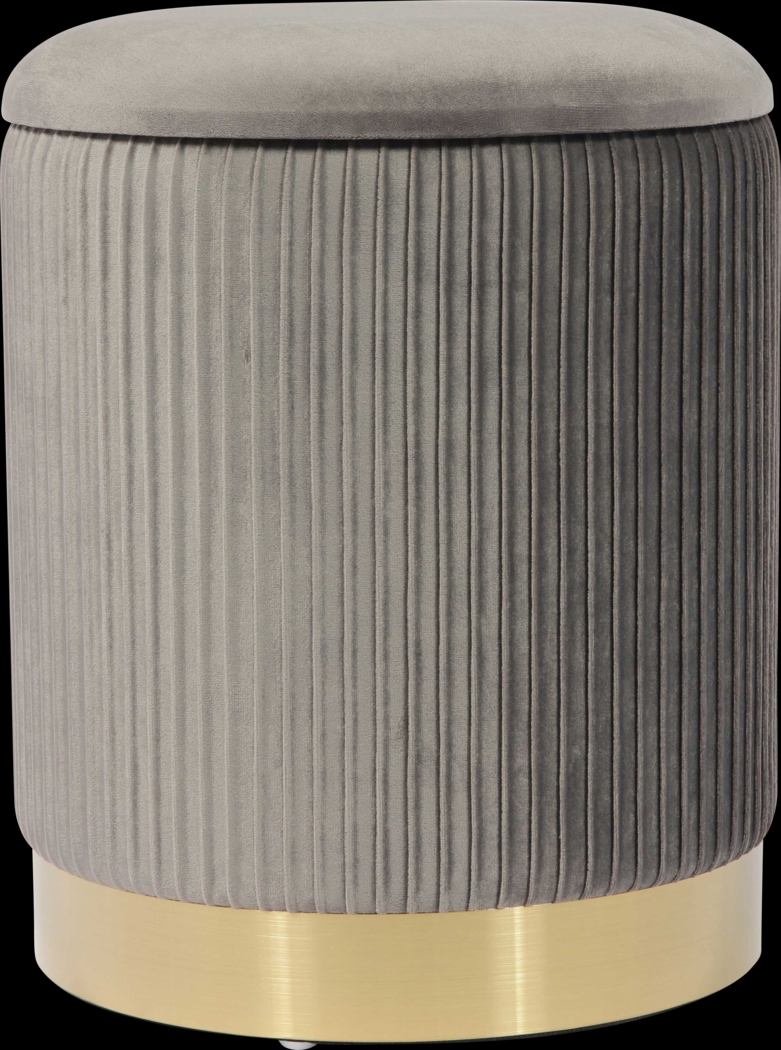 Anellar Gray Storage Ottoman - Thumbnail - Image 1