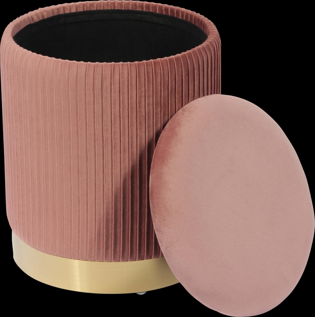Anellar Pink Blush Storage Ottoman - Thumbnail - Image 2