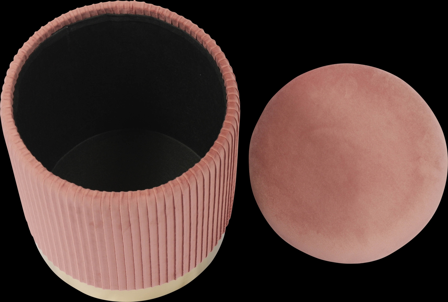Anellar Pink Blush Storage Ottoman - Thumbnail - Image 4
