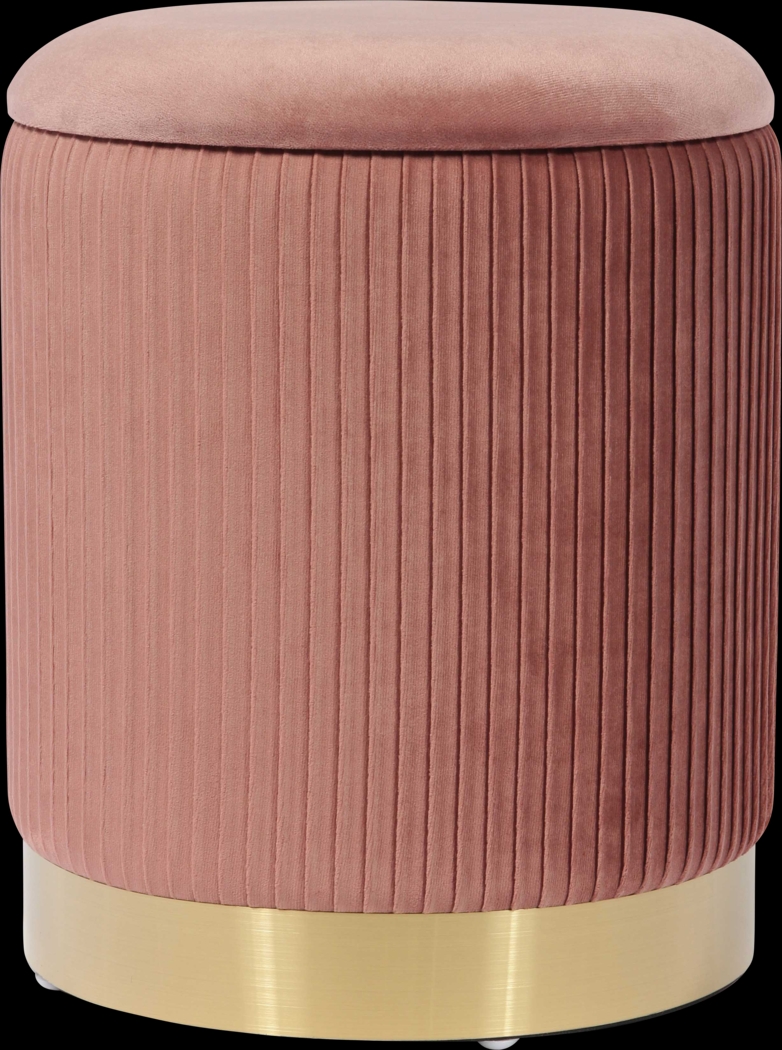 Anellar Pink Blush Storage Ottoman - Thumbnail - Image 1