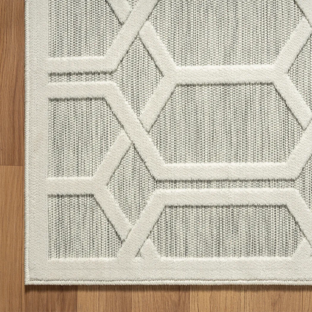 Aneloann Gray 5' x 7' Rug - Image 5