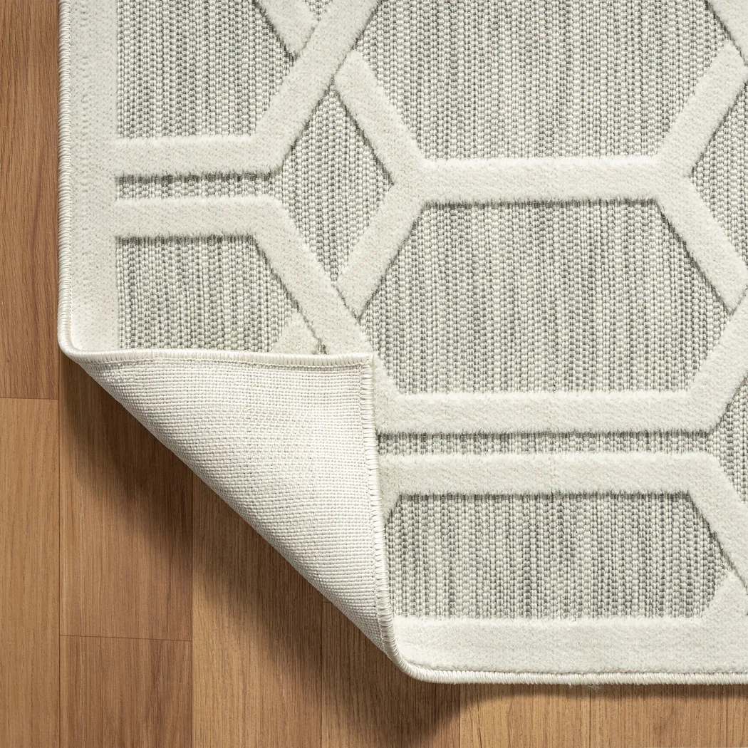 Aneloann Gray 5' x 7' Rug - Image 7