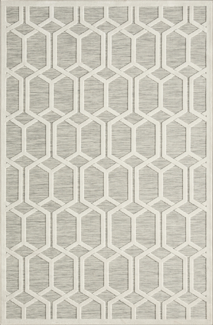Aneloann Gray 5' x 7' Rug - Thumbnail - Image 1