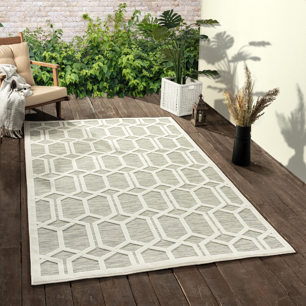 Aneloann Gray 7'9 x 9'9 Rug - Thumbnail - Image 2