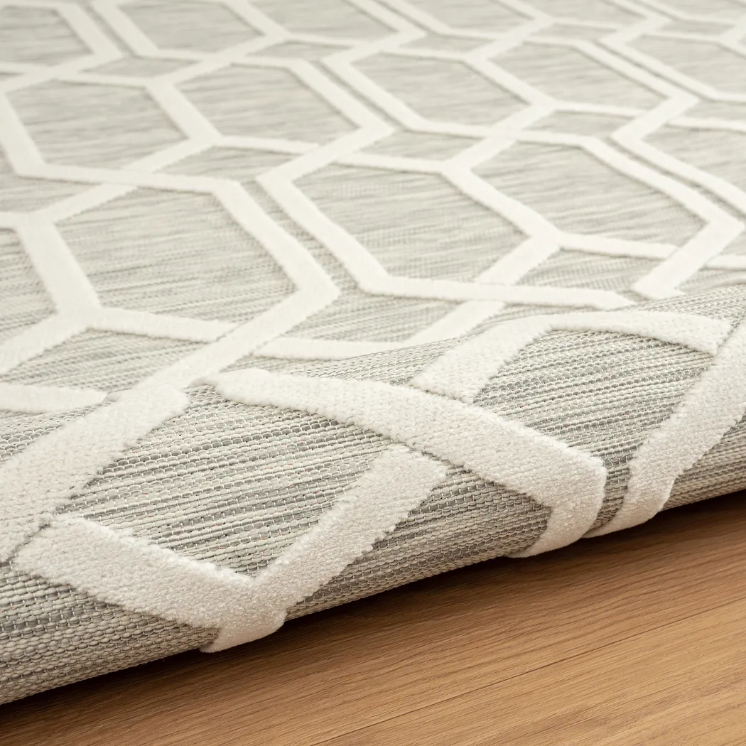Aneloann Gray 7'9 x 9'9 Rug - Image 6